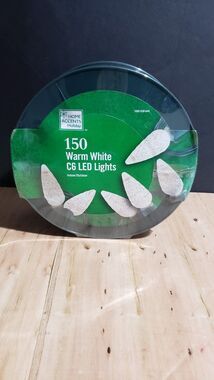Home Accents Holiday 49.6 ft. 150-Light C6 LED Warm White String Lights NEW!